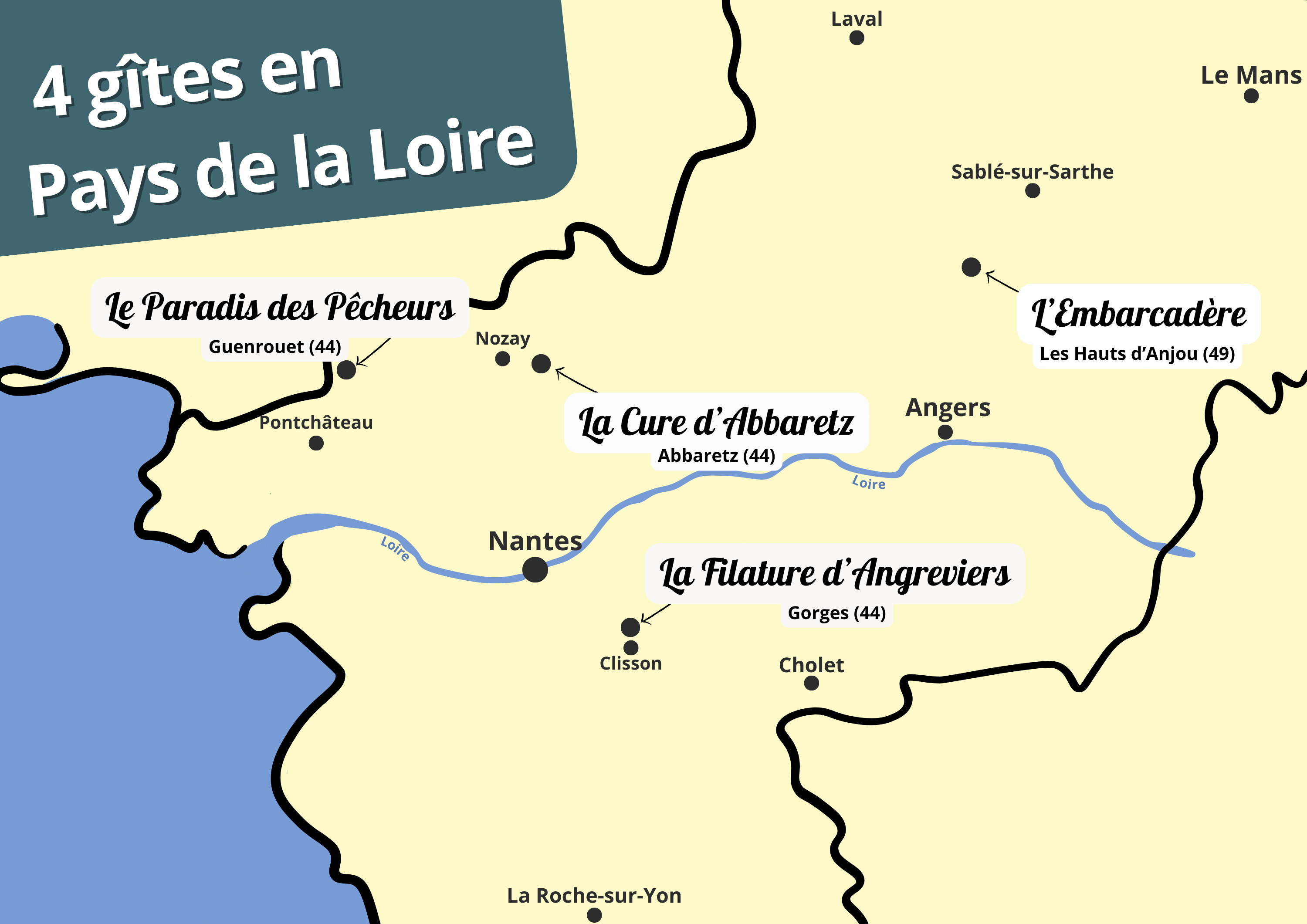 Carte Pays de La Loire